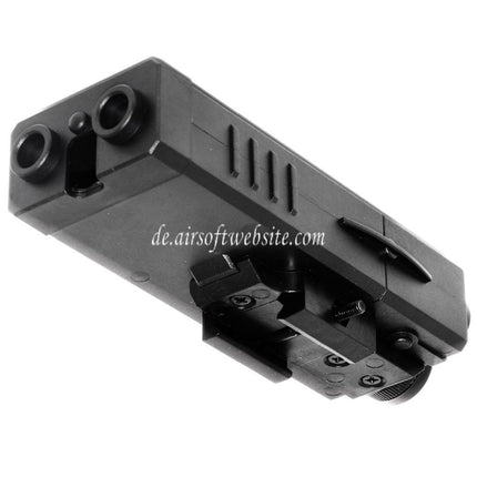 Golden Eagle QD 20mm Standard Schienenmontage PEQ Stil Batteriefach Box Schwarz