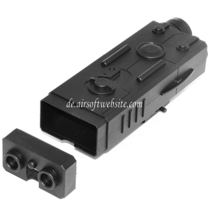 Golden Eagle QD 20mm Standard Schienenmontage PEQ Stil Batteriefach Box Schwarz