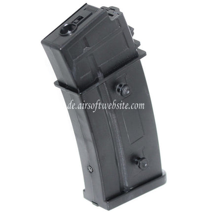 BATTLEAXE 430rd Hi-Cap Flash Magazin Geeignet für G36 Serie AEG Gewehre Airsoft Schwarz