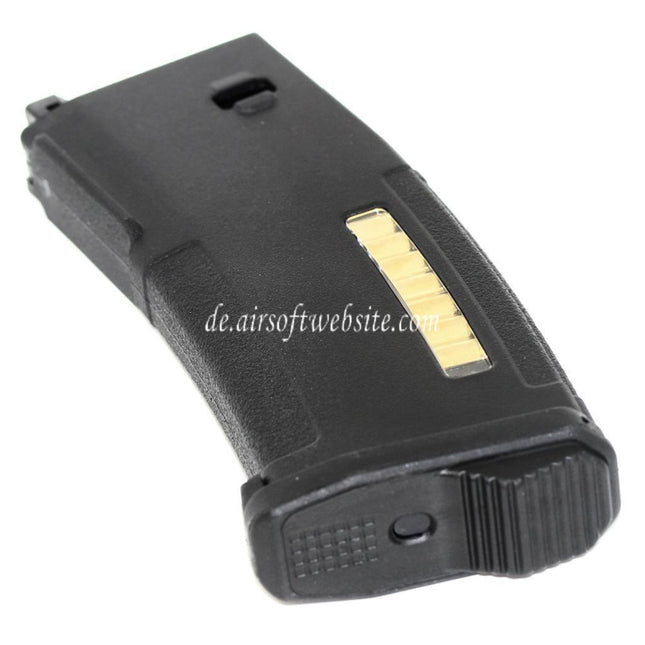 PTS 120rd EPM Mid-Cap Enhanced Polymer Magazin Geeignet für Systema PTW M4 M16 Serie Gewehre Airsoft Schwarz
