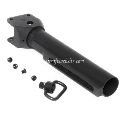 APS Schnellspanner M4 Schaft adapter Pufferrohr und QD Riemenbügel Geeignet für APS ASK AK Serie AEG Gewehre Airsoft Schwarz