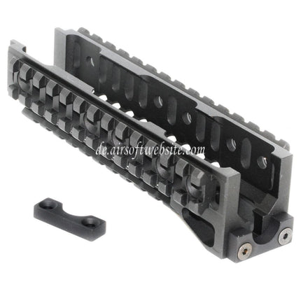 5KU CNC 160mm B-10M Stil Untere Handschutz Schienen System Geeignet für AK Serie AEG GBB Gewehre Airsoft Schwarz