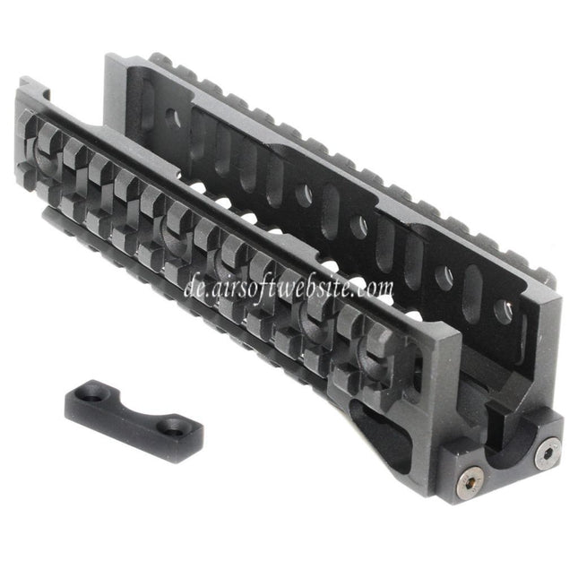 5KU CNC 160mm B-10M Stil Untere Handschutz Schienen System Geeignet für AK Serie AEG GBB Gewehre Airsoft Schwarz