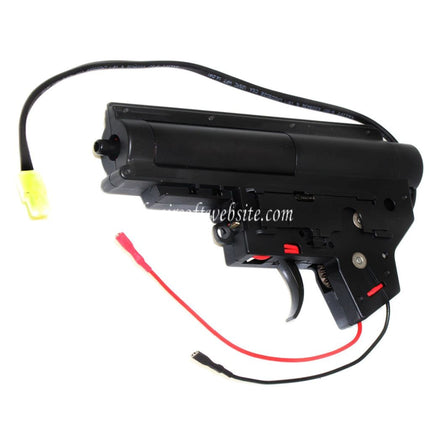 ARMY FORCE 8mm Kugellager Schnellwechsel QD V2 Komplettes Getriebe Version 2 Geeignet für Tokyo Marui A&K M4 M16 Serie AEG Gewehre Airsoft Hinten verkabelt
