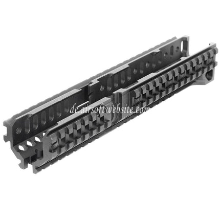 5KU CNC Aluminum 254mm B30 Stil Lang Untere Handschutz Schienen System Geeignet für LCT GHK E&L Tokyo Marui AK Serie AEG GBB Gewehre Airsoft Schwarz