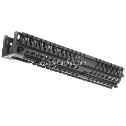 5KU CNC Aluminum 254mm B30 Stil Lang Untere Handschutz Schienen System Geeignet für LCT GHK E&L Tokyo Marui AK Serie AEG GBB Gewehre Airsoft Schwarz