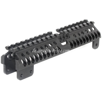 5KU 196mm B-31 Stil Extra Lang Obere Handschutz Schienen System Geeignet für AK Serie AEG Gewehre Airsoft Schwarz