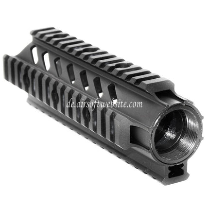 APS CNC Aluminum 176mm 7 Zoll OD Free Float Handschutz Schienen System Geeignet für M4 M16 Serie AEG Gewehre Airsoft Schwarz