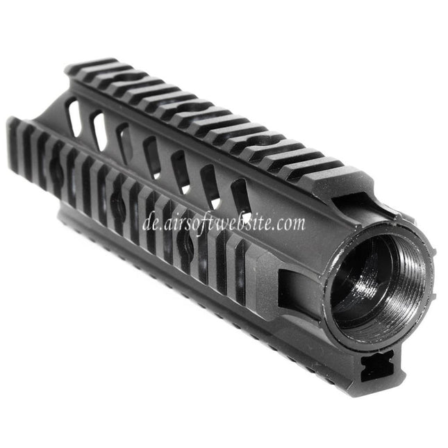 APS CNC Aluminum 176mm 7 Zoll OD Free Float Handschutz Schienen System Geeignet für M4 M16 Serie AEG Gewehre Airsoft Schwarz