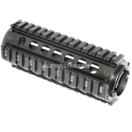 APS CNC 155mm RIS Handschutz Schienen System Geeignet für M4 M16 Serie AEG Gewehre Airsoft Schwarz