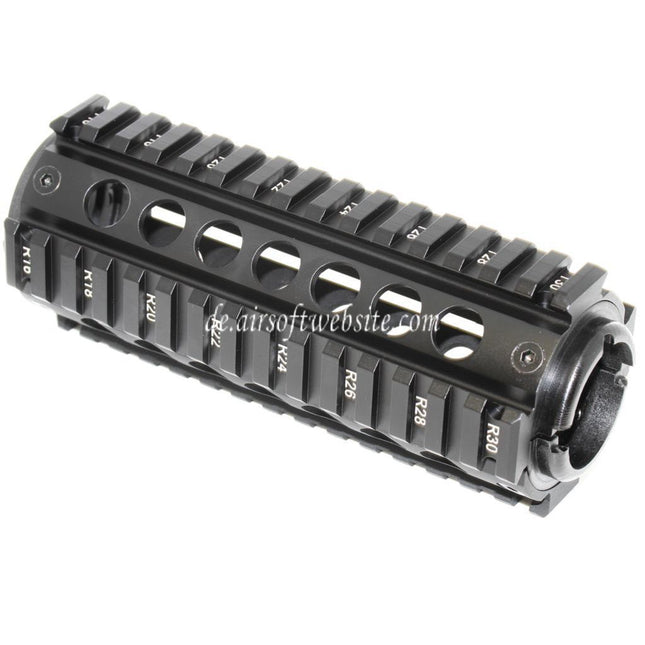 APS CNC 155mm RIS Handschutz Schienen System Geeignet für M4 M16 Serie AEG Gewehre Airsoft Schwarz