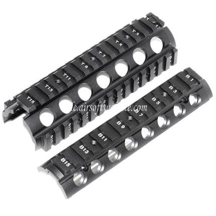 CYMA 170mm CNC Aluminum KAC Type M4A1 M4CQB RAS Handschutz Schienen System Geeignet für CYMA E&C D-Boys G&P Classic Army KWA G&G Tokyo Marui M4 M16 Serie AEG Gewehre Airsoft Schwarz