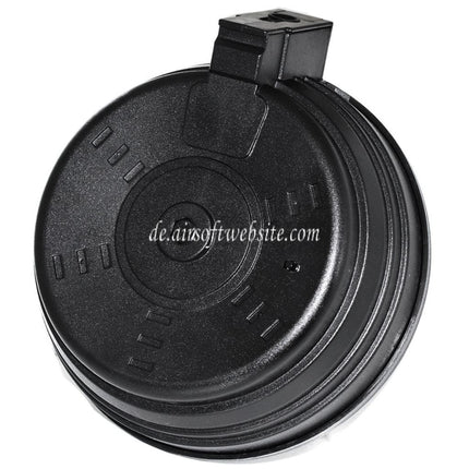 BATTLEAXE 3500rd Elektrisch Trommelmagazin Geeignet für AK Serie AEG Gewehre Airsoft Schwarz