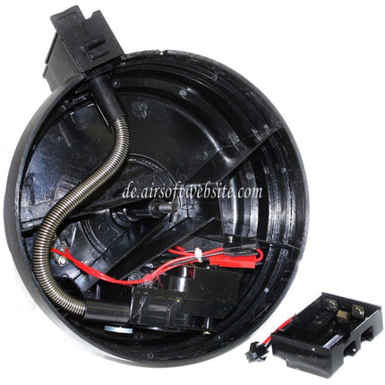 BATTLEAXE 3500rd Elektrisch Trommelmagazin Geeignet für AK Serie AEG Gewehre Airsoft Schwarz