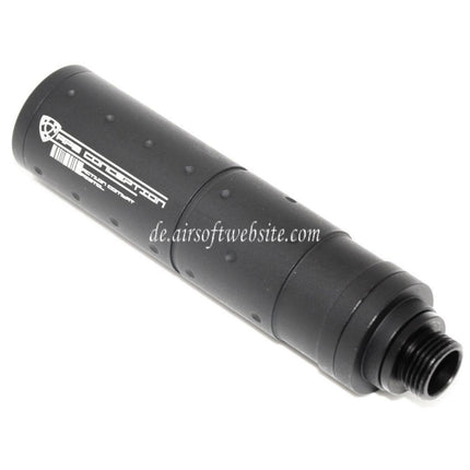 APS Schalldämpfer mit Adapter -14mm -12mm CCW Geeignet für ACP601 606 Black Hornet Tokyo Marui G17 Serie GBB Pistolen Airsoft