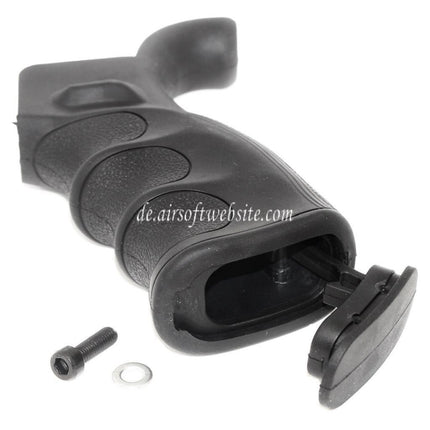Airsoft Website Robuste Oberfläche und Fingerrillen Ergonomischer Pistolengriff Geeignet für M4 M16 GBB Gewehre Schwarz