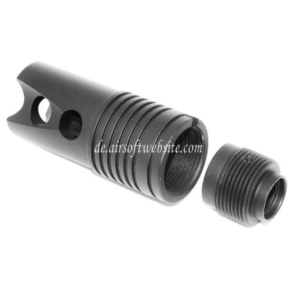 CYMA Strike Mündungsfeuerdämpfer Geeignet für -14mm CCW Gegen den Uhrzeigersinn Lauf Gewehre Airsoft Schwarz