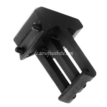 APS PER Phantom 2-Slots Versetzte 45 Grad 20mm Picatinny Schienenmontage Schwarz