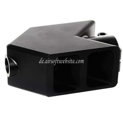 Airsoft Website CNC Aluminium Tank Mündungsbremse Mündungsfeuerdämpfer Geeignet für Snow Wolf M82 Airsoft Schwarz