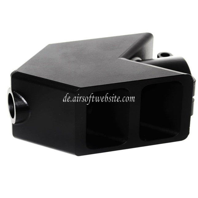 Airsoft Website CNC Aluminium Tank Mündungsbremse Mündungsfeuerdämpfer Geeignet für Snow Wolf M82 Airsoft Schwarz