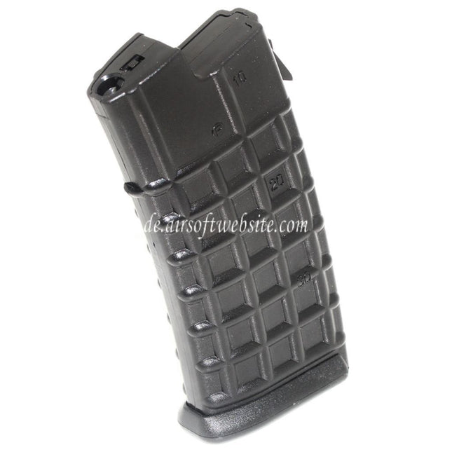 Battleaxe 70rd Mid-Cap Magazin Geeignet für APS / Jing Gong JG / Classic Army / Tokyo Marui AUG Serie AEG Gewehre Airsoft Schwarz