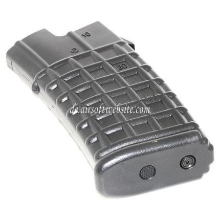 Battleaxe 70rd Mid-Cap Magazin Geeignet für APS / Jing Gong JG / Classic Army / Tokyo Marui AUG Serie AEG Gewehre Airsoft Schwarz