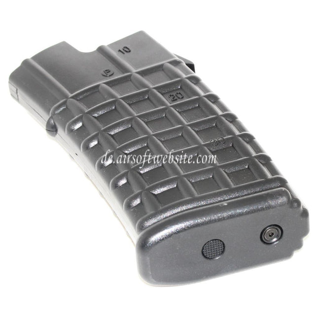 Battleaxe 70rd Mid-Cap Magazin Geeignet für APS / Jing Gong JG / Classic Army / Tokyo Marui AUG Serie AEG Gewehre Airsoft Schwarz