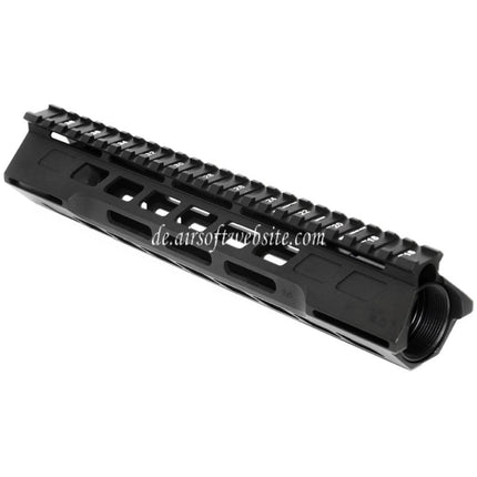 APS CNC 10 Zoll PER Phantom 3.0 M-LOK Handschutz Schienen System Geeignet für APS CYMA G&P JG Tokyo Marui M4 M16 Serie AEG Gewehre Airsoft Schwarz
