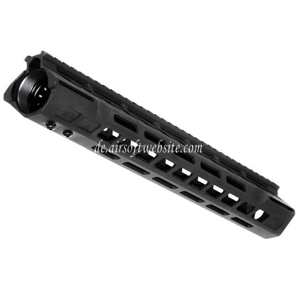 APS CNC 13.5 Zoll PER Phantom 4.0 M-LOK Handschutz Schienen System Geeignet für APS CYMA G&P JG Tokyo Marui M4 M16 Serie AEG Gewehre Airsoft Schwarz