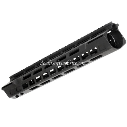 APS CNC 13.5 Zoll PER Phantom 4.0 M-LOK Handschutz Schienen System Geeignet für APS CYMA G&P JG Tokyo Marui M4 M16 Serie AEG Gewehre Airsoft Schwarz