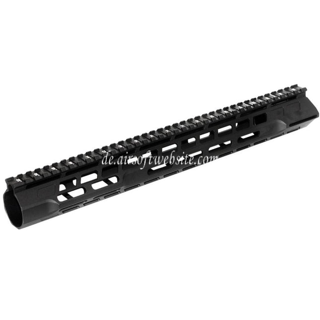 APS CNC 15 Zoll PER Phantom 5.0 M-LOK Handschutz Schienen System Geeignet für APS CYMA G&P JG Tokyo Marui M4 M16 Serie AEG Gewehre Airsoft Schwarz