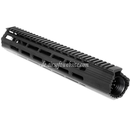 APS CNC 13 Zoll Boar 1.0 M-LOK Handschutz Schienen System Geeignet für APS CYMA G&P JG Tokyo Marui M4 M16 Serie AEG Gewehre Airsoft Schwarz