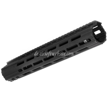 APS CNC 13 Zoll Boar 1.0 M-LOK Handschutz Schienen System Geeignet für APS CYMA G&P JG Tokyo Marui M4 M16 Serie AEG Gewehre Airsoft Schwarz