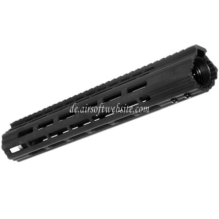 APS CNC 13 Zoll Boar 1.0 M-LOK Handschutz Schienen System Geeignet für APS CYMA G&P JG Tokyo Marui M4 M16 Serie AEG Gewehre Airsoft Schwarz