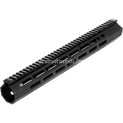 APS CNC 15 Zoll Boar 2.0 M-LOK Handschutz Schienen System Geeignet für APS CYMA G&P JG Tokyo Marui M4 M16 Serie AEG Gewehre Airsoft Schwarz