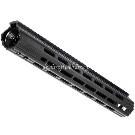 APS CNC 15 Zoll Boar 2.0 M-LOK Handschutz Schienen System Geeignet für APS CYMA G&P JG Tokyo Marui M4 M16 Serie AEG Gewehre Airsoft Schwarz