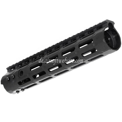 APS CNC 10 Zoll Evolution Tech 3.0 M-LOK Handschutz Schienen System Geeignet für APS CYMA G&P JG Tokyo Marui M4 M16 Serie AEG Gewehre Airsoft Schwarz