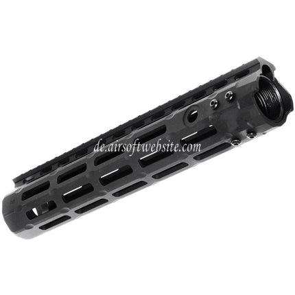 APS CNC 10 Zoll Evolution Tech 3.0 M-LOK Handschutz Schienen System Geeignet für APS CYMA G&P JG Tokyo Marui M4 M16 Serie AEG Gewehre Airsoft Schwarz