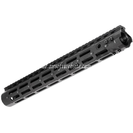 APS CNC 15 Zoll Evolution Tech 5.0 M-LOK Handschutz Schienen System Geeignet für APS CYMA G&P JG Tokyo Marui M4 M16 Serie AEG Gewehre Airsoft Schwarz