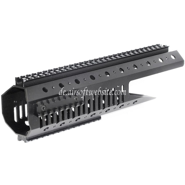 CYMA CNC Aluminum 326mm Handschutz Schienen System Geeignet für CYMA Tokyo Marui M14 Serie AEG Gewehre Airsoft Schwarz
