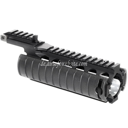 CYMA CNC Aluminum 210mm RAS Handschutz Schienen System mit Rail Cover Geeignet für Tokyo Marui M4 M16 Serie AEG / WA M4 M16 Serie GBB Gewehre Airsoft Schwarz