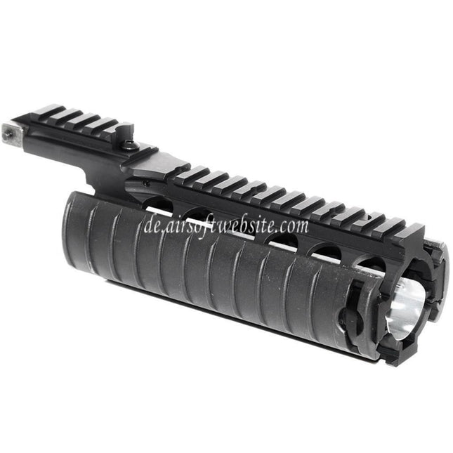 CYMA CNC Aluminum 210mm RAS Handschutz Schienen System mit Rail Cover Geeignet für Tokyo Marui M4 M16 Serie AEG / WA M4 M16 Serie GBB Gewehre Airsoft Schwarz