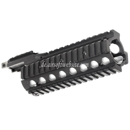 CYMA CNC Aluminum 210mm RAS Handschutz Schienen System mit Rail Cover Geeignet für Tokyo Marui M4 M16 Serie AEG / WA M4 M16 Serie GBB Gewehre Airsoft Schwarz