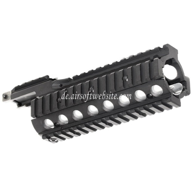 CYMA CNC Aluminum 210mm RAS Handschutz Schienen System mit Rail Cover Geeignet für Tokyo Marui M4 M16 Serie AEG / WA M4 M16 Serie GBB Gewehre Airsoft Schwarz