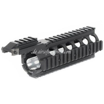 CYMA CNC Aluminum 210mm RAS Handschutz Schienen System mit Rail Cover Geeignet für Tokyo Marui M4 M16 Serie AEG / WA M4 M16 Serie GBB Gewehre Airsoft Schwarz