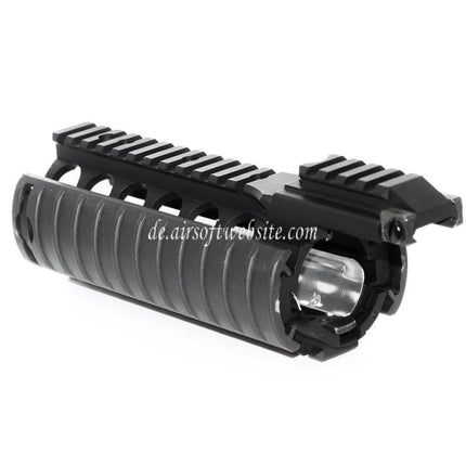 CYMA CNC Aluminum 210mm RAS Handschutz Schienen System mit Rail Cover Geeignet für Tokyo Marui M4 M16 Serie AEG / WA M4 M16 Serie GBB Gewehre Airsoft Schwarz