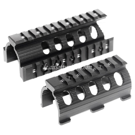 CYMA CNC Aluminum 135mm Handschutz Schienen System Geeignet für Tokyo Marui D-Boys CYMA APS VFC Matrix AK74U Serie AEG Gewehre Airsoft Schwarz