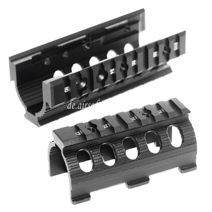 CYMA CNC Aluminum 135mm Handschutz Schienen System Geeignet für Tokyo Marui D-Boys CYMA APS VFC Matrix AK74U Serie AEG Gewehre Airsoft Schwarz