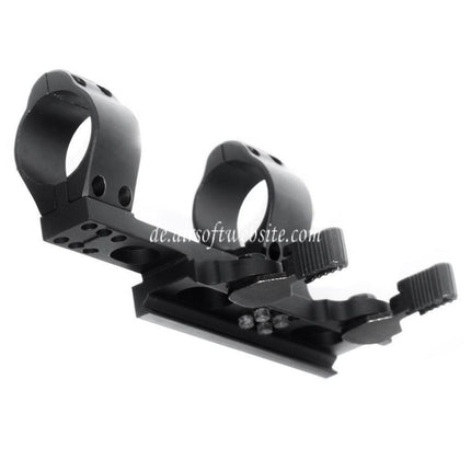 CYMA Tactical Stil 30mm QD Doppelring Visierhalterung Doppelte Zielfernrohrmontage Schwarz