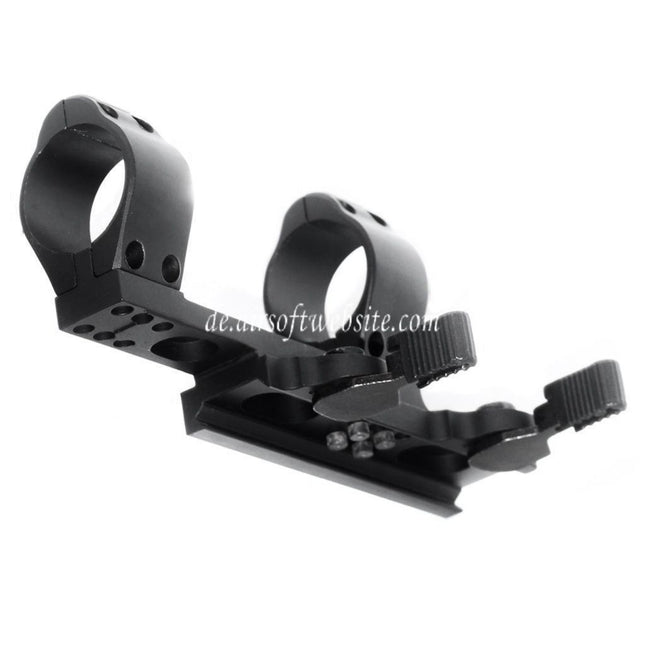 CYMA Tactical Stil 30mm QD Doppelring Visierhalterung Doppelte Zielfernrohrmontage Schwarz